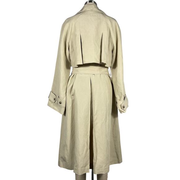 Wilfred 'Phase' Tan Linen Trench Coat Size 2XS NWT - Picture 3 of 6